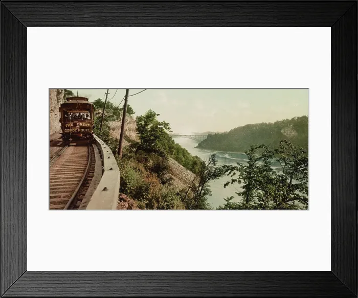Framed Print : Niagara, the lower Gorge, ca 1900. Creator: Unknown Framed Print : Niagara, the lower Gorge, ca 1900. Creator: Unknown