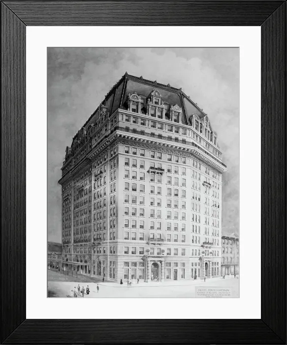 Framed Print : Hotel Pontchartrain, between 1900 and 1910. Creator: Unknown Framed Print : Hotel Pontchartrain, between 1900 and 1910. Creator: Unknown