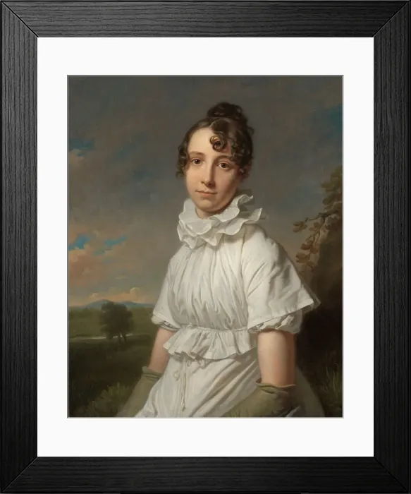 Framed Print : Portrait of Emma Jane Hodges, c.1810. Creator: Charles Howard Hodges Framed Print : Portrait of Emma Jane Hodges, c.1810. Creator: Charles Howard Hodges