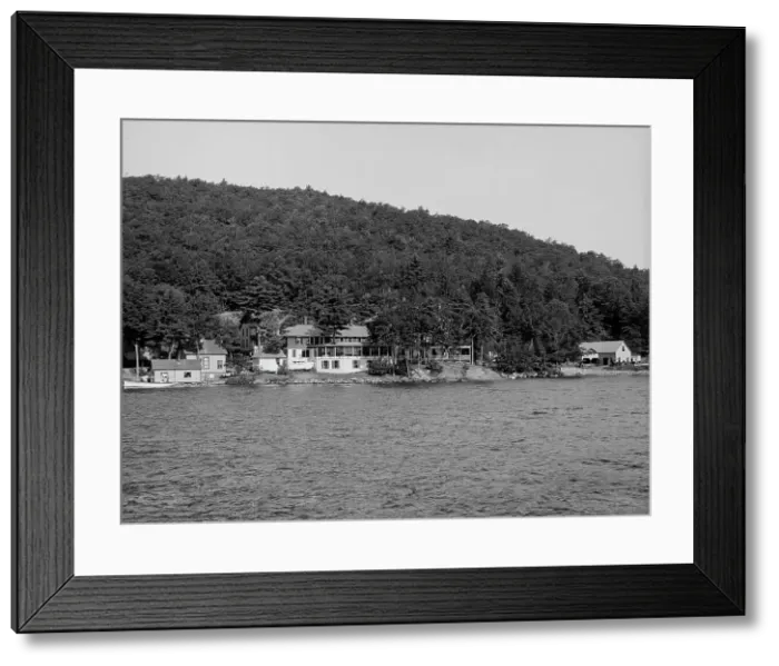 Framed Print : Island Harbor House, Lake George, N.Y. between 1900 and 1910. Creator: Unknown Framed Print : Island Harbor House, Lake George, N.Y. between 1900 and 1910. Creator: Unknown