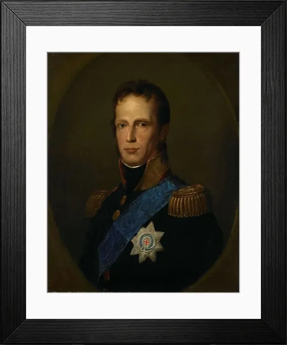 Framed Print : William I, Sovereign Prince of the United Netherlands, later King of the Netherlands, 1813-1815. Creator: Anon Framed Print : William I, Sovereign Prince of the United Netherlands, later King of the Netherlands, 1813-1815. Creator: Anon
