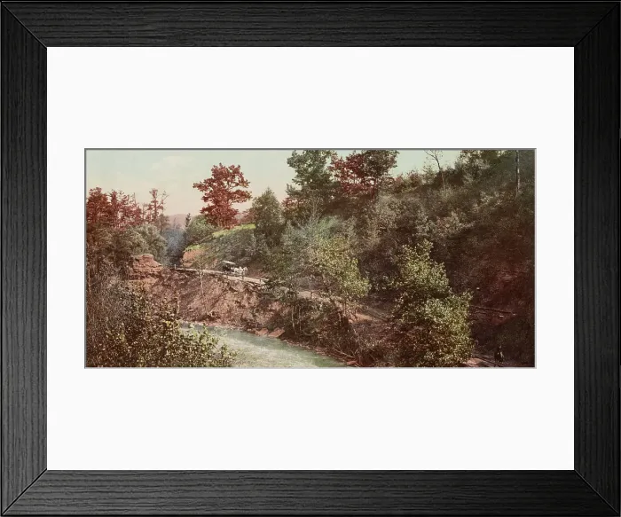 Framed Print : The Narrows, Poagshole, Dansville, N.Y. ca 1900. Creator: Unknown Framed Print : The Narrows, Poagshole, Dansville, N.Y. ca 1900. Creator: Unknown