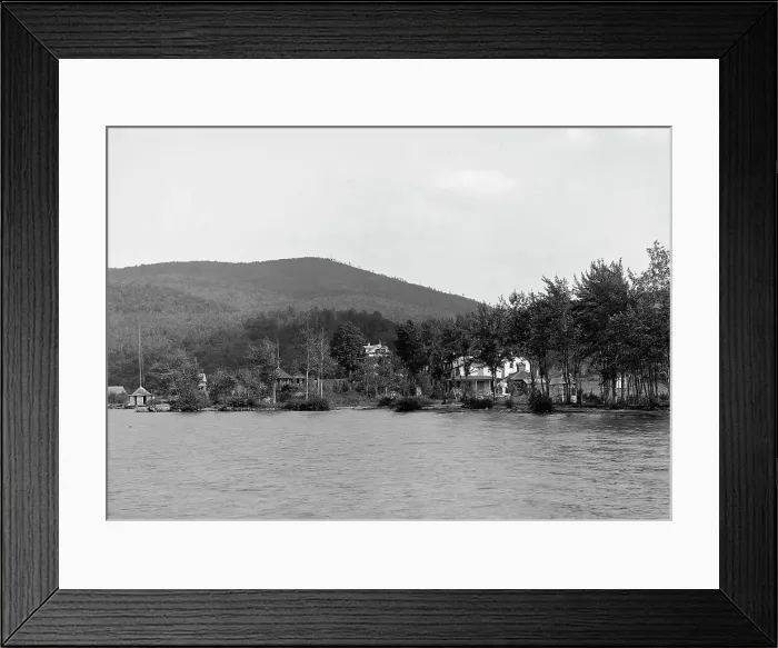 Framed Print : Hulett House, Lake George, N.Y. between 1900 and 1910. Creator: Unknown Framed Print : Hulett House, Lake George, N.Y. between 1900 and 1910. Creator: Unknown