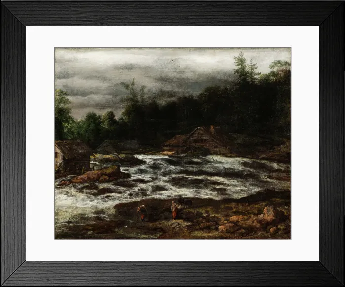 Framed Print : Mountain Scenery with Waterfall, 1641-1679. Creator: Jan van Kessel Framed Print : Mountain Scenery with Waterfall, 1641-1679. Creator: Jan van Kessel