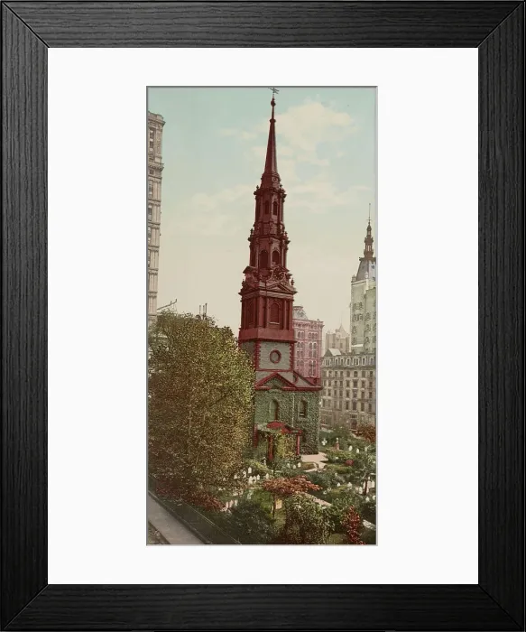 Framed Print : St. Paul's Church, New York, c1901. Creator: Unknown Framed Print : St. Paul's Church, New York, c1901. Creator: Unknown