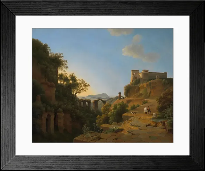 Framed Print : The Gulf of Naples with the Island of Ischia in the Distance, 1818. Creator: Josephus Augustus Knip Framed Print : The Gulf of Naples with the Island of Ischia in the Distance, 1818. Creator: Josephus Augustus Knip