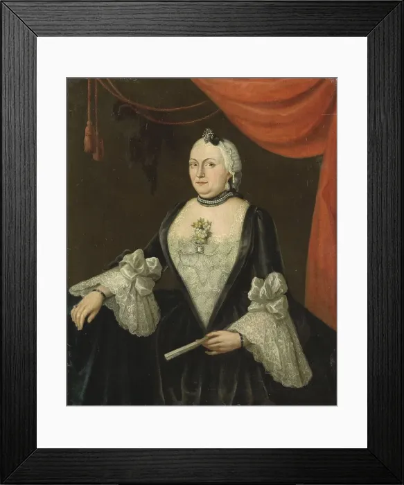 Framed Print : Johanna van Rijswijk (b. 1715), Wife of Jan Hendrik van Rijswijk, 1754. Creator: Isaac Lodewijk La Fargue Framed Print : Johanna van Rijswijk (b. 1715), Wife of Jan Hendrik van Rijswijk, 1754. Creator: Isaac Lodewijk La Fargue