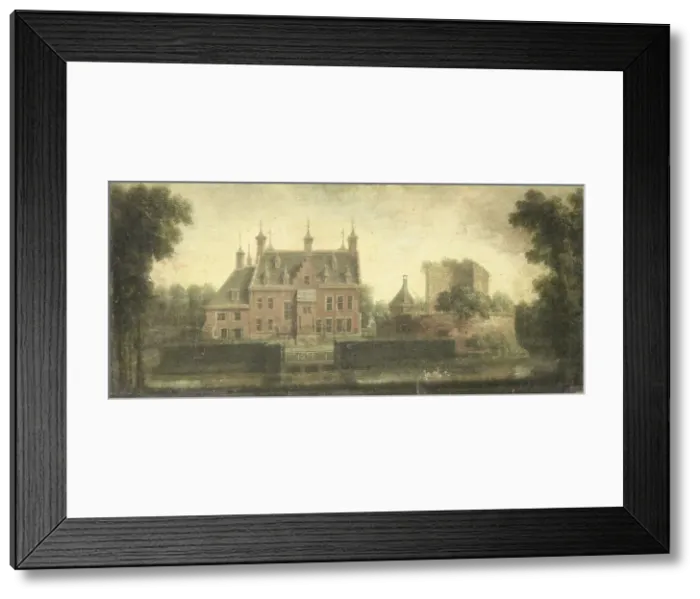 Framed Print : Castle of Nieuw Teylingen, c.1785. Creator: Niels Rode Framed Print : Castle of Nieuw Teylingen, c.1785. Creator: Niels Rode