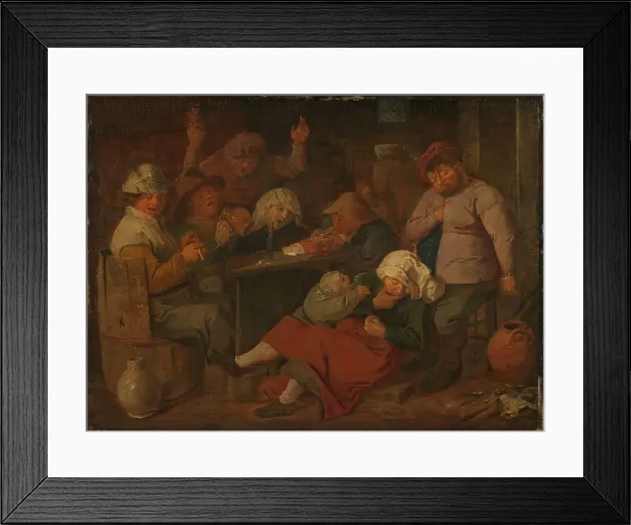Framed Print : Poor Folk Drinking in a Tavern, c.1625-c.1630. Creator: Adriaen Brouwer Framed Print : Poor Folk Drinking in a Tavern, c.1625-c.1630. Creator: Adriaen Brouwer