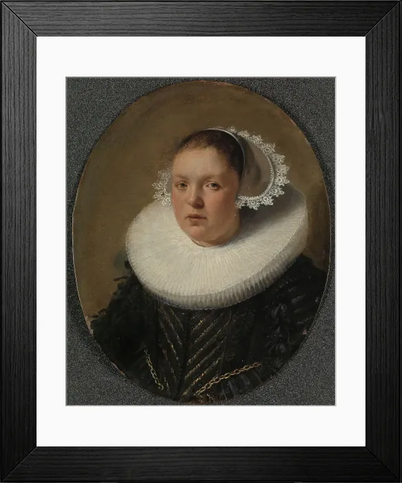 Framed Print : Portrait of Josina Jansdr de Carpentier (1601-34), 1632. Creator: Anon Framed Print : Portrait of Josina Jansdr de Carpentier (1601-34), 1632. Creator: Anon