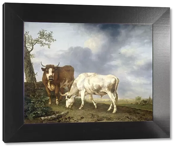 Oxen in the Meadow, 1806. Creator: Jan Kobell II
