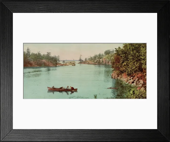 Framed Print : Palisades Rift, Thousand Islands, c1901. Creator: Unknown Framed Print : Palisades Rift, Thousand Islands, c1901. Creator: Unknown