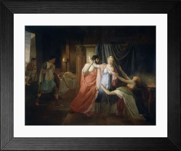 Framed Print : Proculeius Preventing Cleopatra from Stabbing herself, 1810. Creator: Joannes Echarcus Carolus Alberti Framed Print : Proculeius Preventing Cleopatra from Stabbing herself, 1810. Creator: Joannes Echarcus Carolus Alberti