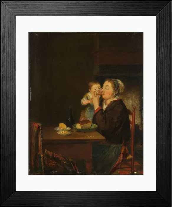 Framed Print : A Mother and her Child, 1794. Creator: Louis Bernard Coclers Framed Print : A Mother and her Child, 1794. Creator: Louis Bernard Coclers