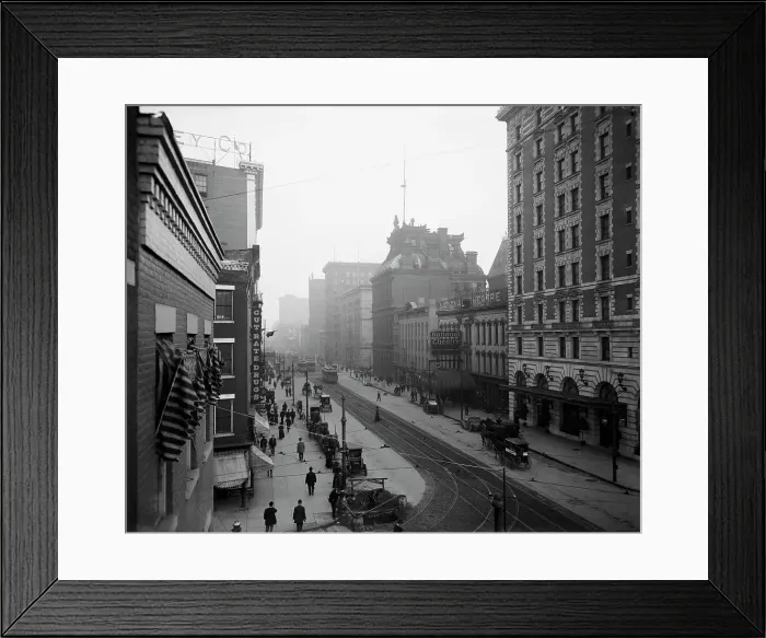 Framed Print : Main Street, Rochester, N.Y. between 1900 and 1910. Creator: Unknown Framed Print : Main Street, Rochester, N.Y. between 1900 and 1910. Creator: Unknown