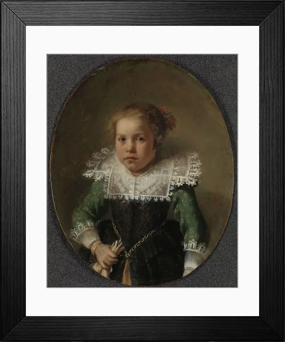 Framed Print : Portrait of Maria Cornelisdr van Esch, 1632. Creator: Anon Framed Print : Portrait of Maria Cornelisdr van Esch, 1632. Creator: Anon