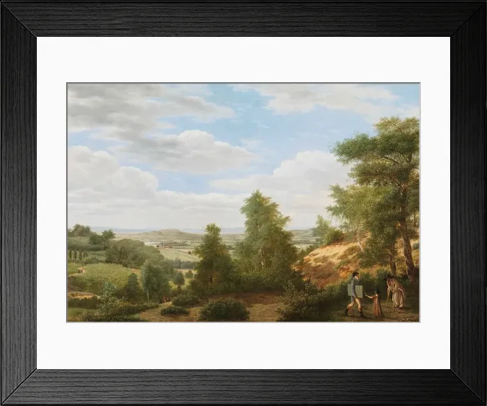 Framed Print : View of the Valley of Montmorency near Saint-Leu-la-Forêt, 1808. Creator: Pieter Rudolph Kleijn Framed Print : View of the Valley of Montmorency near Saint-Leu-la-Forêt, 1808. Creator: Pieter Rudolph Kleijn
