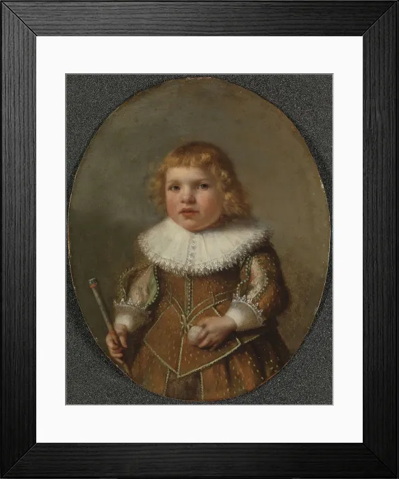Framed Print : Portrait of Samuel Cornelisz van Esch, 1632. Creator: Anon Framed Print : Portrait of Samuel Cornelisz van Esch, 1632. Creator: Anon