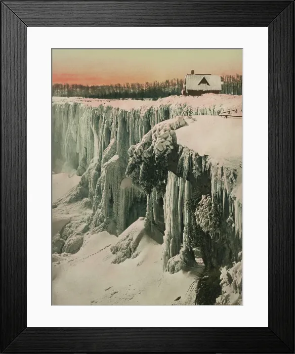 Framed Print : Horseshoe Falls from Canadian side, ca 1900. Creator: Unknown Framed Print : Horseshoe Falls from Canadian side, ca 1900. Creator: Unknown