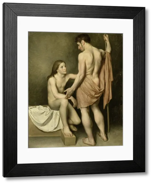 Framed Print : Academic Study of a Man and a Woman, 1808. Creator: Wouter Mol Framed Print : Academic Study of a Man and a Woman, 1808. Creator: Wouter Mol