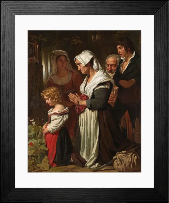 Framed Print : Piety, 1823. Creator: Cornelis Kruseman Framed Print : Piety, 1823. Creator: Cornelis Kruseman