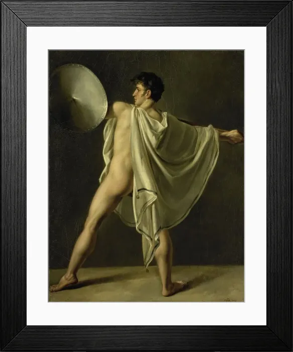 Framed Print : Warrior with Lance and Shield, 1808. Creator: Joannes Echarcus Carolus Alberti Framed Print : Warrior with Lance and Shield, 1808. Creator: Joannes Echarcus Carolus Alberti