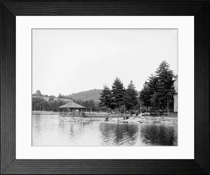 Framed Print : Pine Grove Springs Hotel, Lake Spofford, N.H. between 1900 and 1910. Creator: Unknown Framed Print : Pine Grove Springs Hotel, Lake Spofford, N.H. between 1900 and 1910. Creator: Unknown