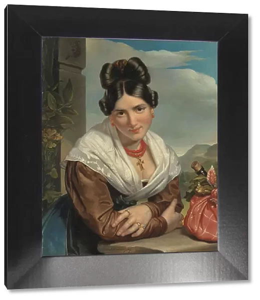 Girl Resting, 1827. Creator: Jan Adam Kruseman