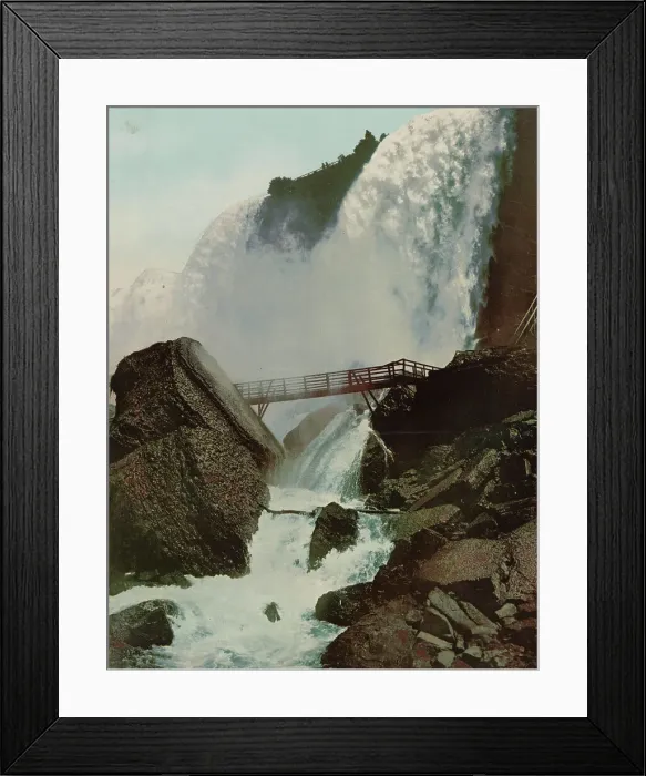 Framed Print : American Fall and Rock of Ages, Niagara, c1898. Creator: Unknown Framed Print : American Fall and Rock of Ages, Niagara, c1898. Creator: Unknown