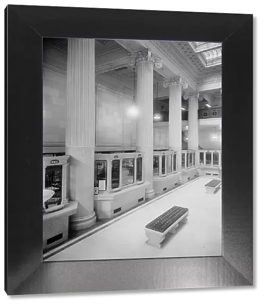 Dime Savings Bank, main floor, Detroit, Mich. between 1900 and 1910. Creator: Unknown