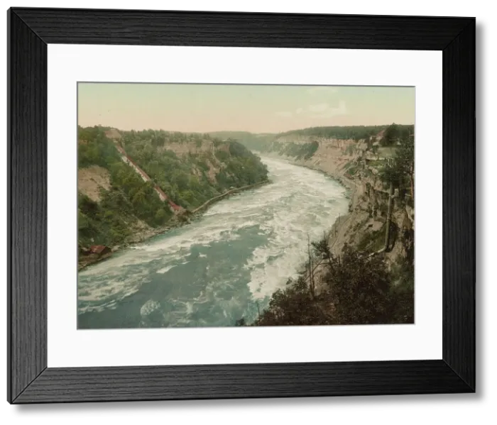 Framed Print : Niagara, Whirlpool Rapids, looking down, c1898. Creator: Unknown Framed Print : Niagara, Whirlpool Rapids, looking down, c1898. Creator: Unknown