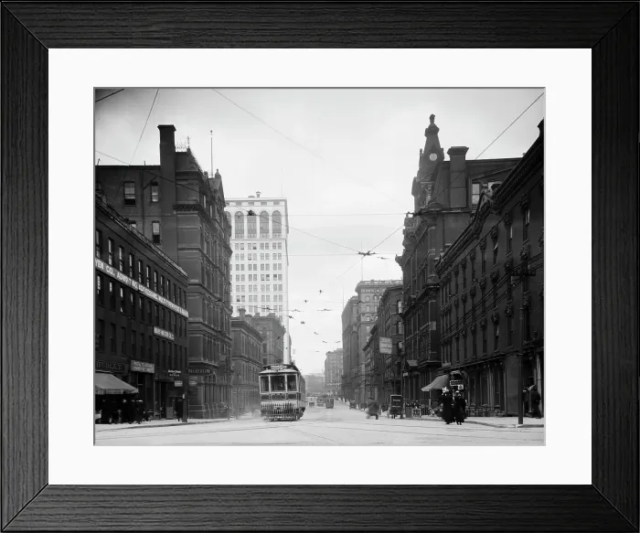 Framed Print : Griswold Street, Detroit, Mich. between 1900 and 1910. Creator: Unknown Framed Print : Griswold Street, Detroit, Mich. between 1900 and 1910. Creator: Unknown