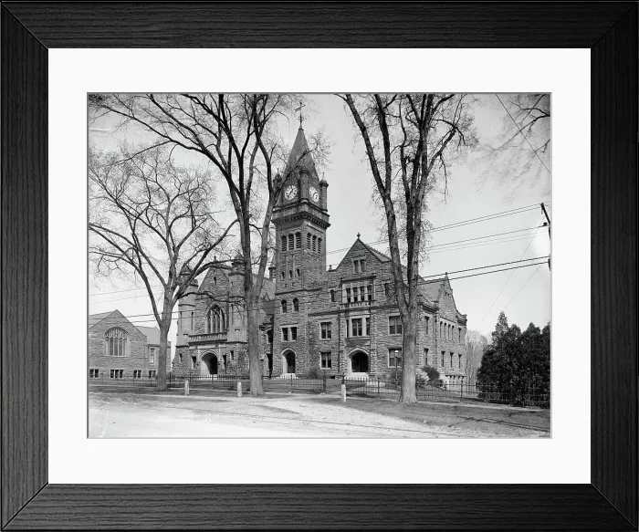 Framed Print : Mary Lyon Hall, Mount Holyoke College, South Hadley, Mass. c1908. Creator: William H. Jackson Framed Print : Mary Lyon Hall, Mount Holyoke College, South Hadley, Mass. c1908. Creator: William H. Jackson