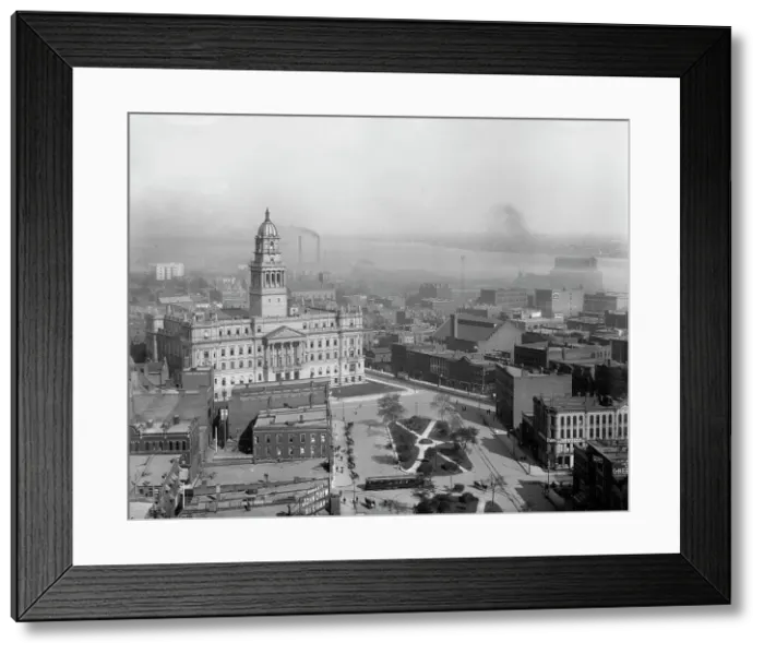 Framed Print : East from Majestic Building, Detroit, Mich. between 1902 and 1910. Creator: Unknown Framed Print : East from Majestic Building, Detroit, Mich. between 1902 and 1910. Creator: Unknown