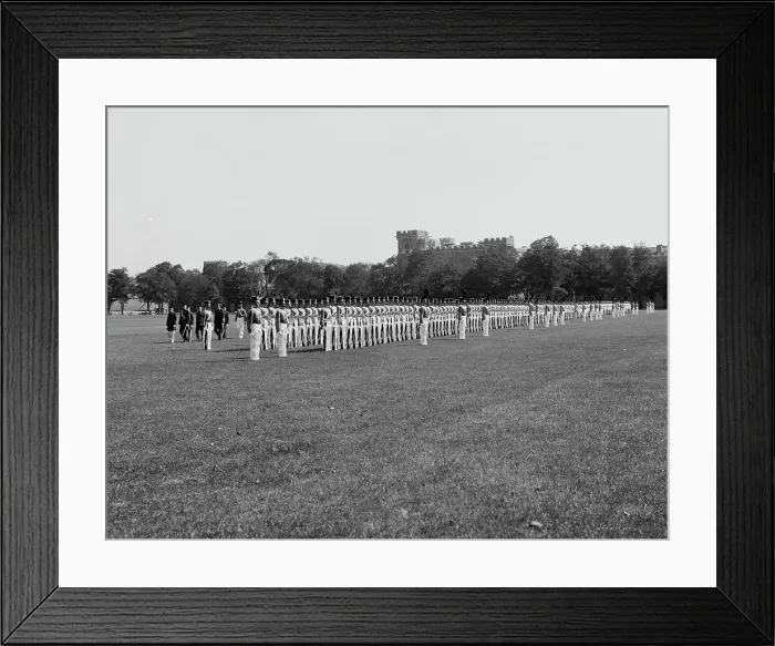 Framed Print : Full dress parade inspection, West Point, N.Y. c.between 1910 and 1920. Creator: Unknown Framed Print : Full dress parade inspection, West Point, N.Y. c.between 1910 and 1920. Creator: Unknown