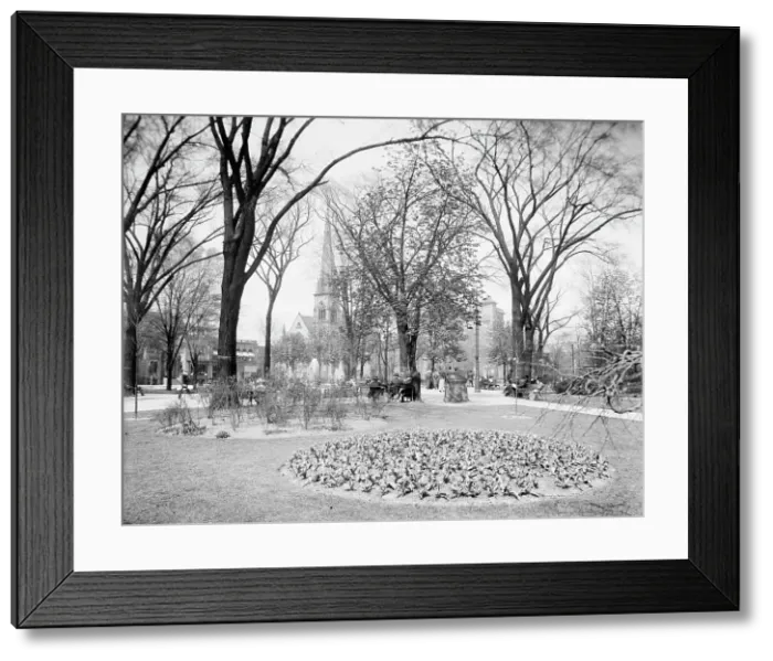 Framed Print : Grand Circus Park, Detroit, Mich. between 1900 and 1910. Creator: Unknown