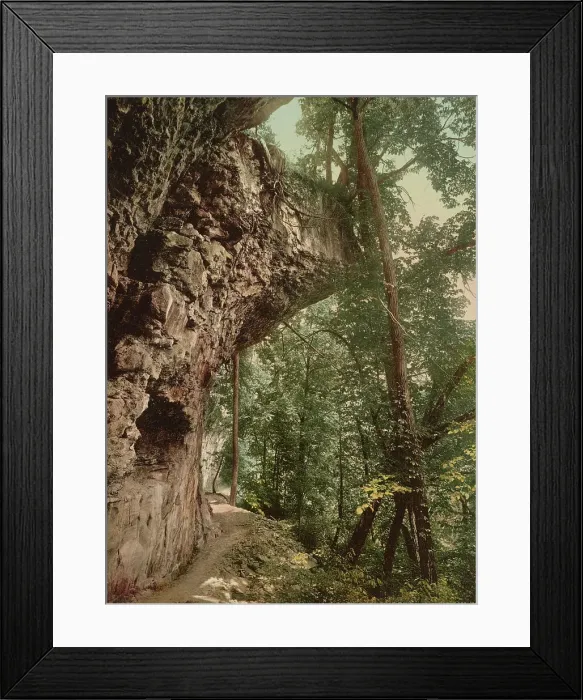 Framed Print : Niagara, footpath in Niagara Glen, c1898. Creator: Unknown Framed Print : Niagara, footpath in Niagara Glen, c1898. Creator: Unknown
