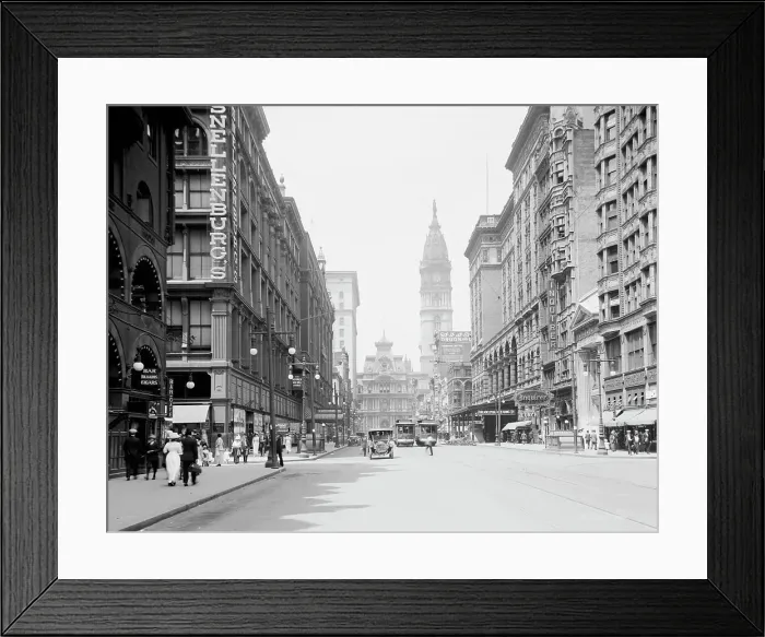Framed Print : Market Street, west from Eleventh, Philadelphia, Pa. c.between 1910 and 1920. Creator: Unknown Framed Print : Market Street, west from Eleventh, Philadelphia, Pa. c.between 1910 and 1920. Creator: Unknown