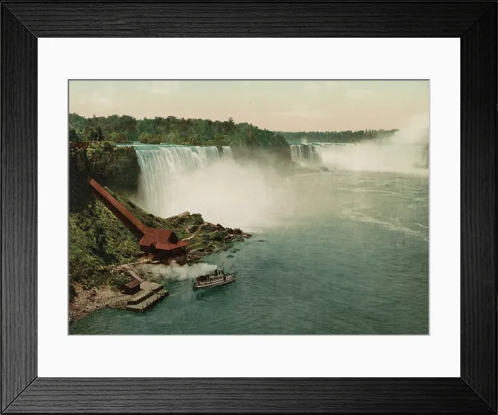 Framed Print : Niagara, general view of falls, c1898. Creator: Unknown