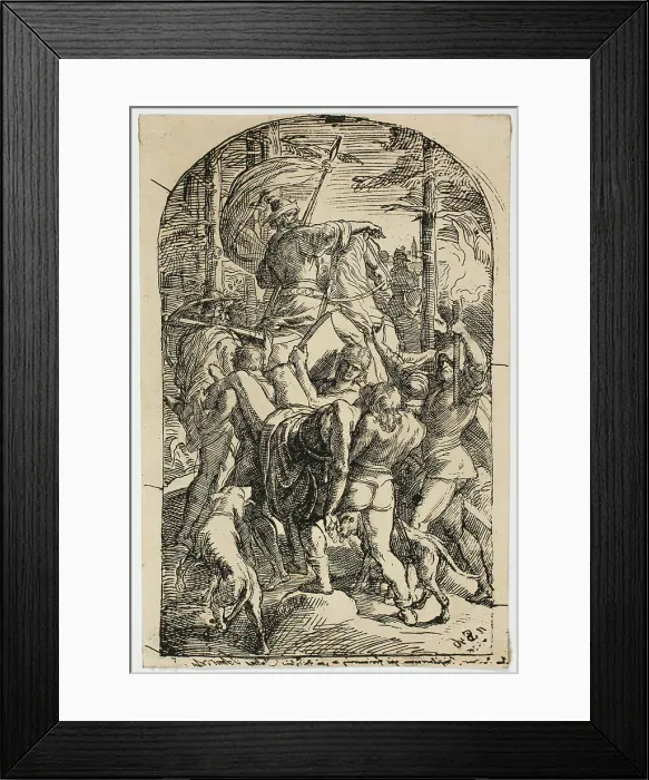 Framed Print : Hagen Leaves Siegfried's Body to be Carried Home from the Forest, n.d. Creator: Julius Schnorr von Carolsfeld Framed Print : Hagen Leaves Siegfried's Body to be Carried Home from the Forest, n.d. Creator: Julius Schnorr von Carolsfeld