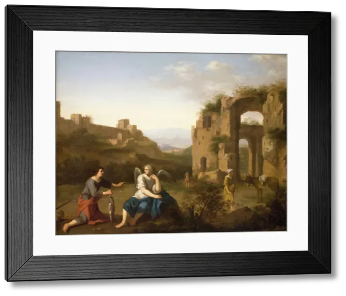 Framed Print : Tobiah and the Angel, 1645-1680. Creator: Toussaint Gelton Framed Print : Tobiah and the Angel, 1645-1680. Creator: Toussaint Gelton