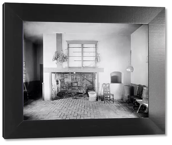 The Old kitchen fireplace, Mt. Vernon, Va. between 1900 and 1915. Creator: William H. Jackson