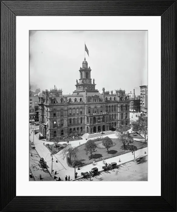 Framed Print : Campus Martius and City Hall, Detroit, Mich. between 1900 and 1910. Creator: Unknown Framed Print : Campus Martius and City Hall, Detroit, Mich. between 1900 and 1910. Creator: Unknown