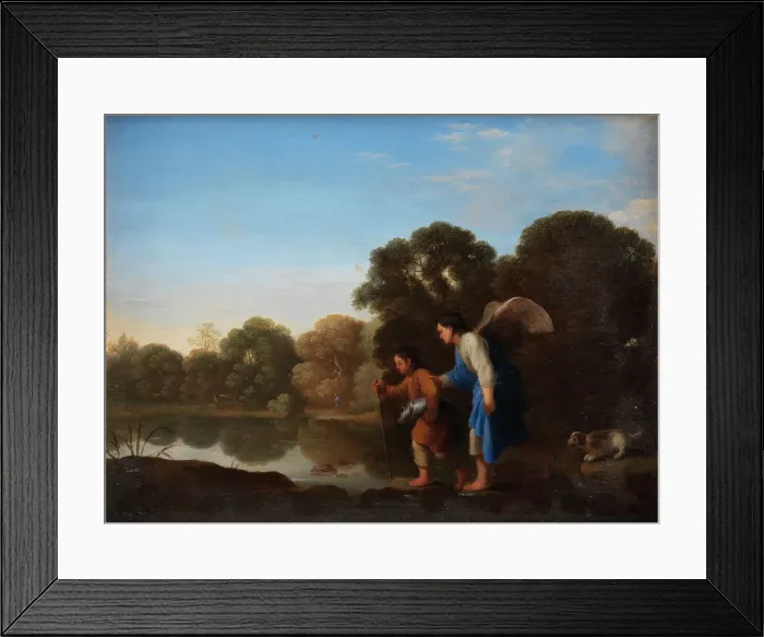 Framed Print : Young Tobiah and the Angel, 1645-1680. Creator: Toussaint Gelton Framed Print : Young Tobiah and the Angel, 1645-1680. Creator: Toussaint Gelton