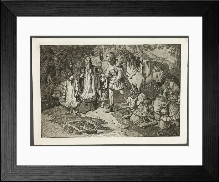 Framed Print : Rudolph of Habsburg and the Priest, 1809. Creator: Karl Russ Framed Print : Rudolph of Habsburg and the Priest, 1809. Creator: Karl Russ