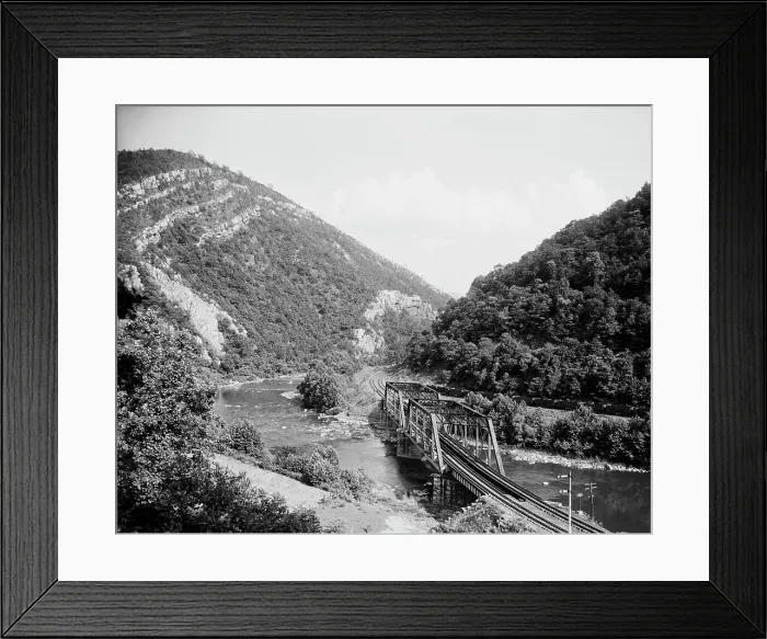 Framed Print : James River Water Gap, Chesapeake & Ohio Railway, Clifton Forge, Va. between 1900 and 1915. Creator: William H. Jackson. James River Water Gap, Chesapeake & Ohio Railway, Clifton Forge, Va. between 1900 and 1915. Creator: William H. Jackson Framed Print : James River Water Gap, Chesapeake & Ohio Railway, Clifton Forge, Va. between 1900 and 1915. Creator: William H. Jackson. James River Water Gap, Chesapeake & Ohio Railway, Clifton Forge, Va. between 1900 and 1915. Creator: William H. Jackson