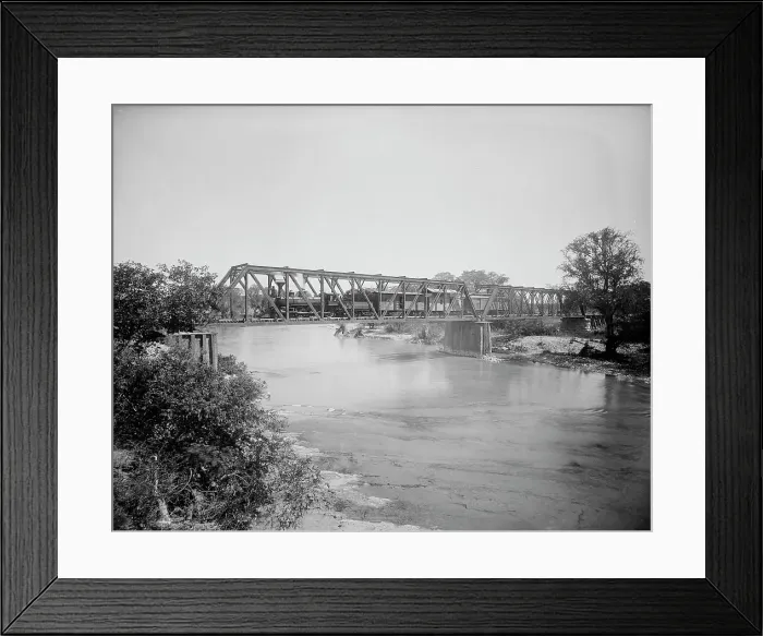 Framed Print : Bridge at Santa Rosa, between 1880 and 1897. Creator: William H. Jackson Framed Print : Bridge at Santa Rosa, between 1880 and 1897. Creator: William H. Jackson
