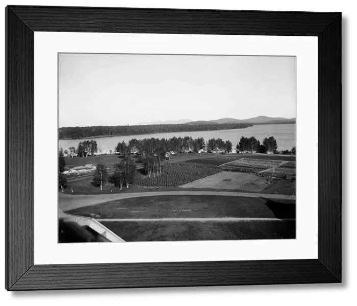 Framed Print : Upper Saranac Lake from Saranac Inn, Adirondacks, N.Y. between 1900 and 1910. Creator: Unknown Framed Print : Upper Saranac Lake from Saranac Inn, Adirondacks, N.Y. between 1900 and 1910. Creator: Unknown
