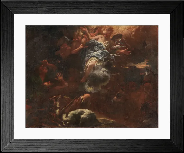 Framed Print : The Annunciation to the Shepherds, 1645-1691. Creator: Livio Mehus Framed Print : The Annunciation to the Shepherds, 1645-1691. Creator: Livio Mehus