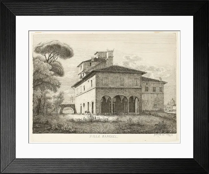 Framed Print : Villa Raphael, Rome, 1816. Creator: Ludwig Emil Grimm Framed Print : Villa Raphael, Rome, 1816. Creator: Ludwig Emil Grimm